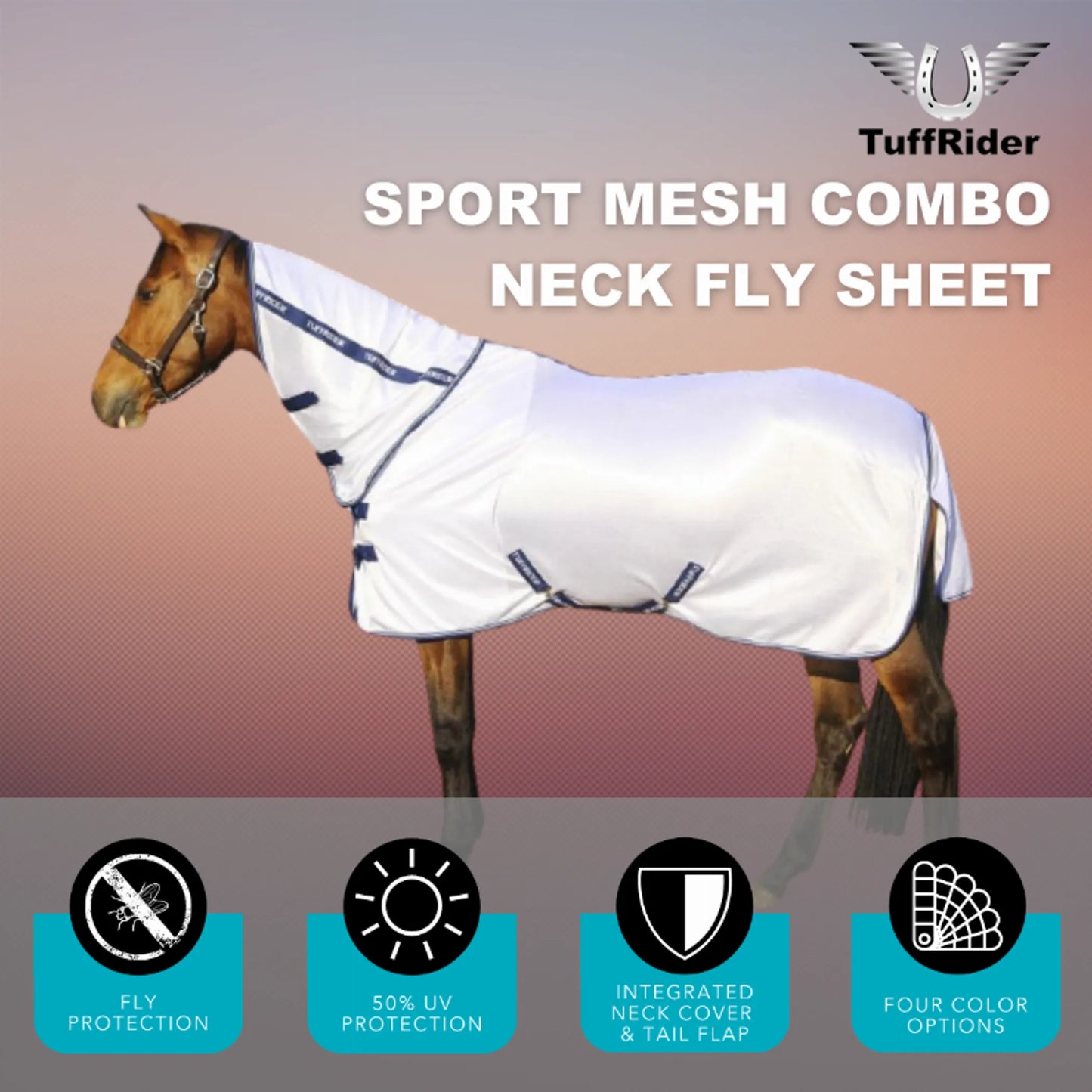 TuffRider Sport Mesh Combo-Neck Fly Sheet