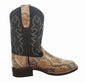 TuffRider Kid's Black Snake in My Boot Western Leather Boots