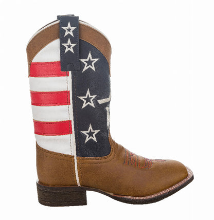 TuffRider Kids American Flag Cowboy Western Boots