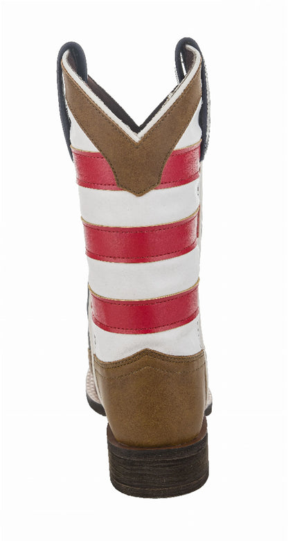 TuffRider Kids American Flag Cowboy Western Boots