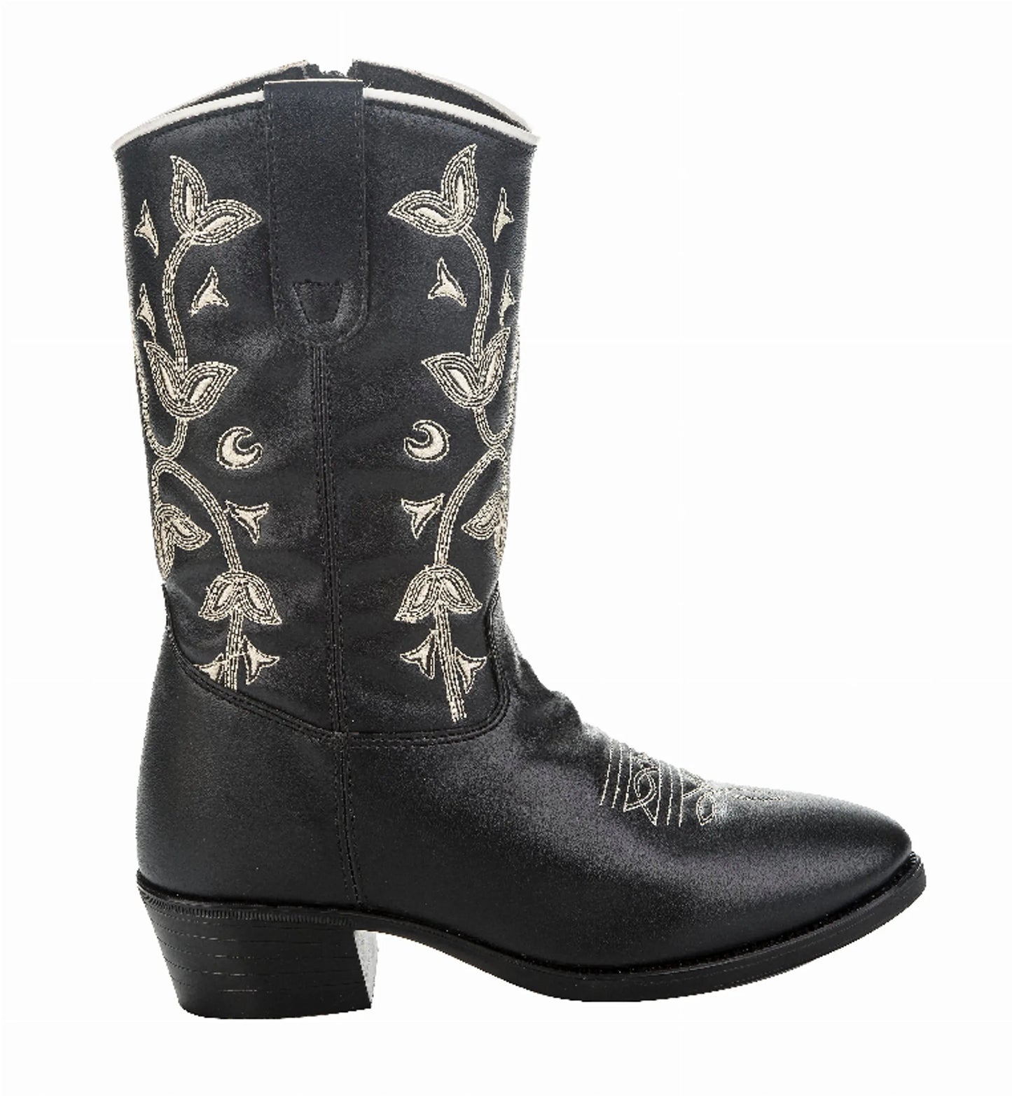 TuffRider Youth Black Floral Western Boot