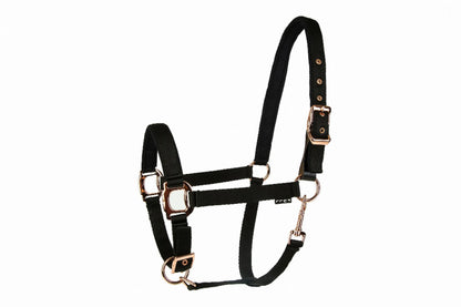 Lettia Rosegold Padded Leather Breakaway Halter