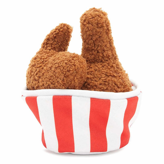 BARK Bucket O' Fried Licken Chicken Plush Dog Toy Small/Medium