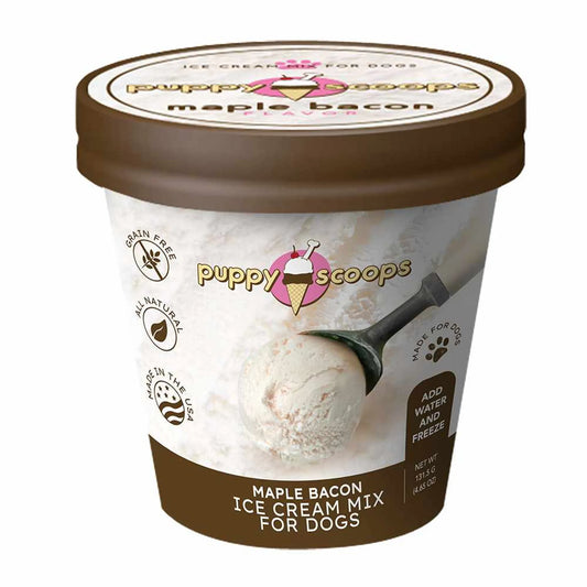 Puppy Cake Scoops Ice Cream Mix Maple Bacon Pint Large 4.65oz