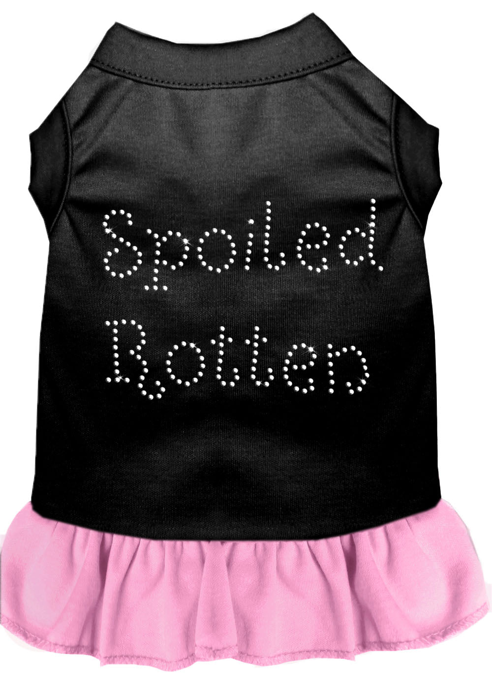 Pet Dog & Cat Dress Rhinestone, "Spoiled Rotten"