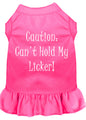 Dog Dress, Pet Dog & Cat Dress Screen Printed, "Can't Hold My Licker"