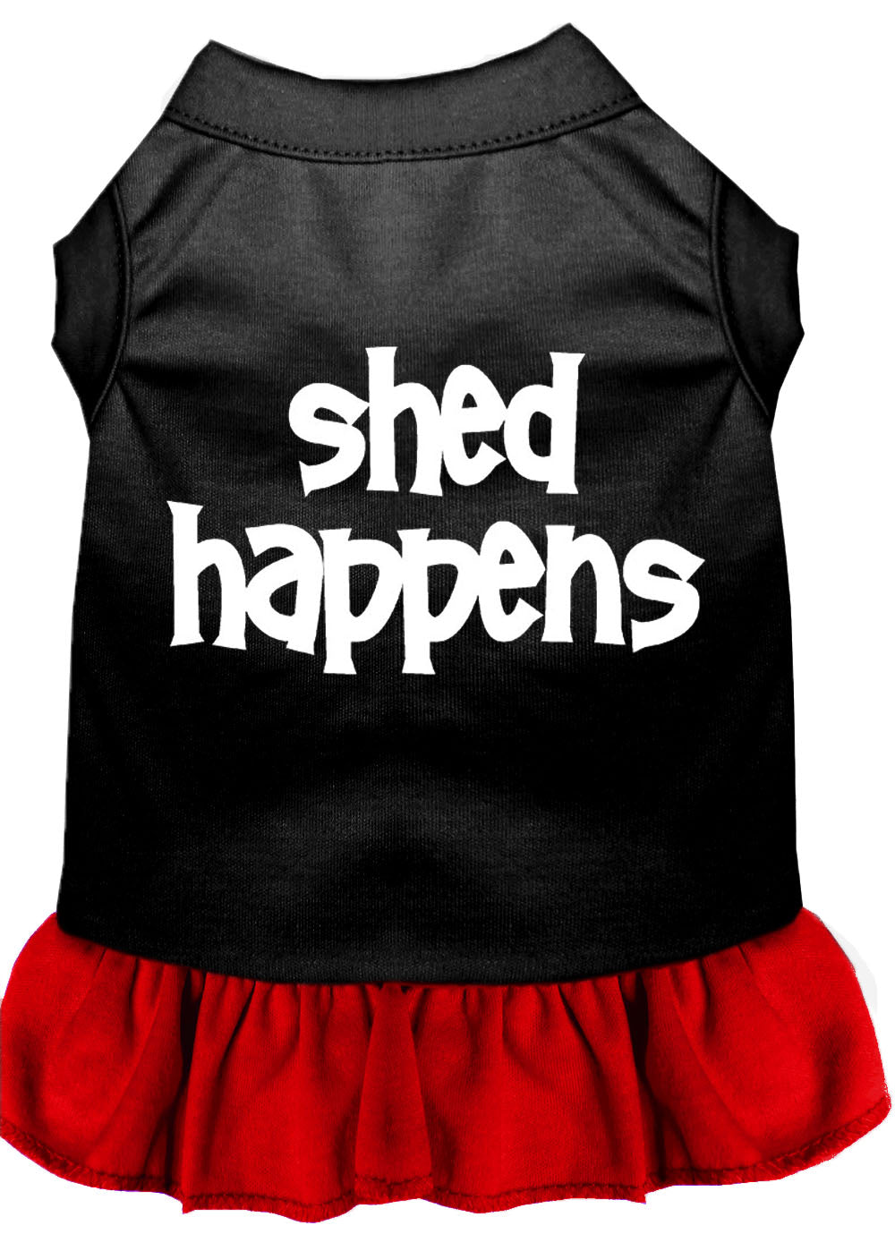 Dog Dress, Pet Dog & Cat Dress Screen Printed, "Shed Happens"