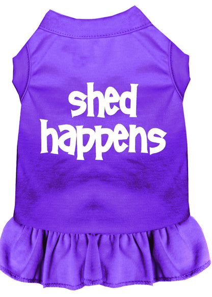 Dog Dress, Pet Dog & Cat Dress Screen Printed, "Shed Happens"