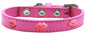 Dog, Puppy & Pet Widget Fashion  Collar, "Pink Glitter Lips"