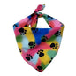 Pet summer mouth towel Single print dog cat Triangle towel Pet beach travel outdoor series