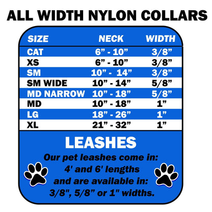 Pet Dog & Cat Nylon Collar or Leash, "Peace Bus"