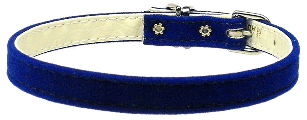 Dog, Puppy & Pet Plain Collar, "3/8" Velvet"