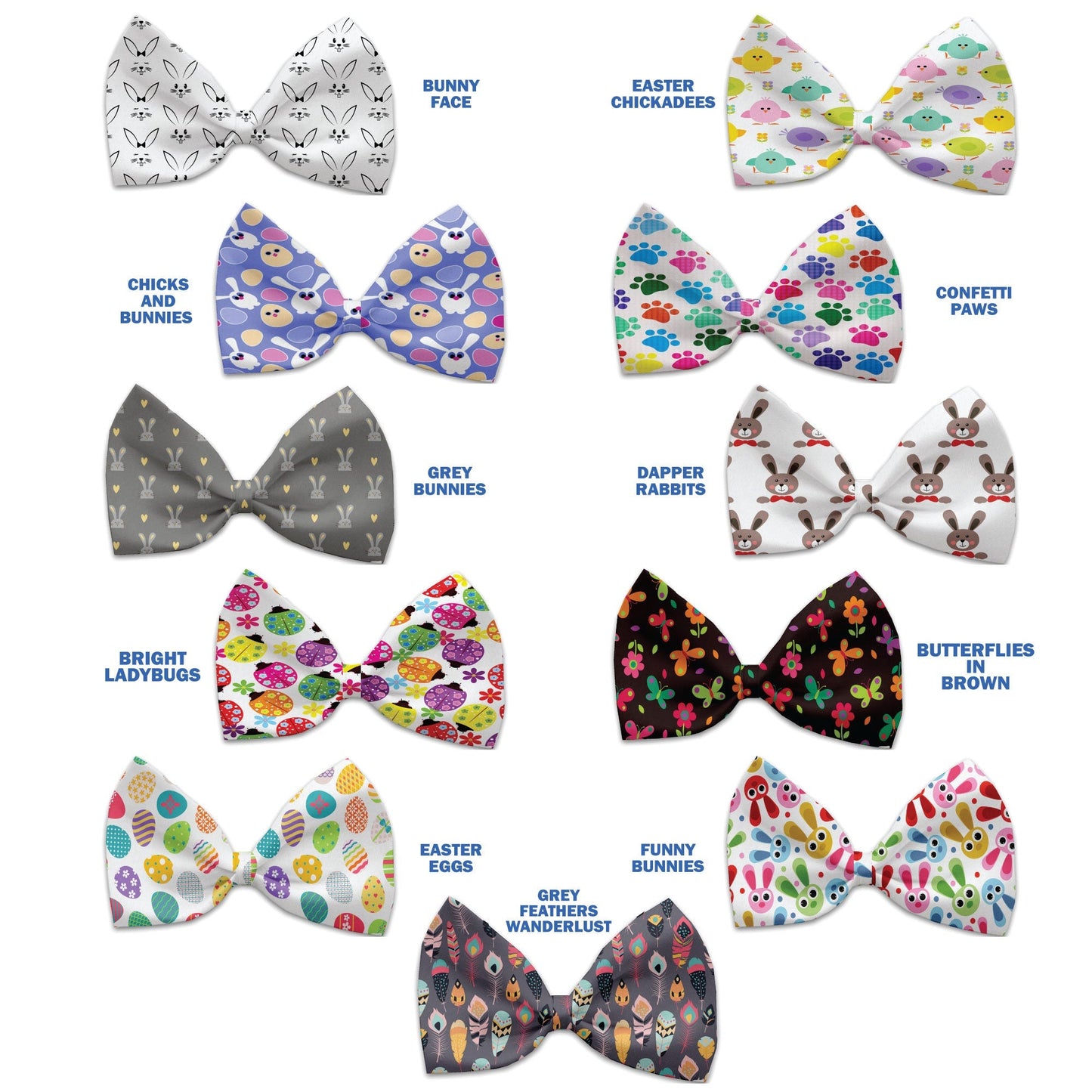 Pet, Dog and Cat Bow Ties, "Easter Group" *Available in 11 different pattern options!*