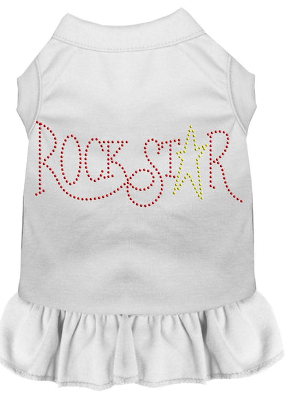 Pet Dog & Cat Dress Rhinestone, "RockStar"