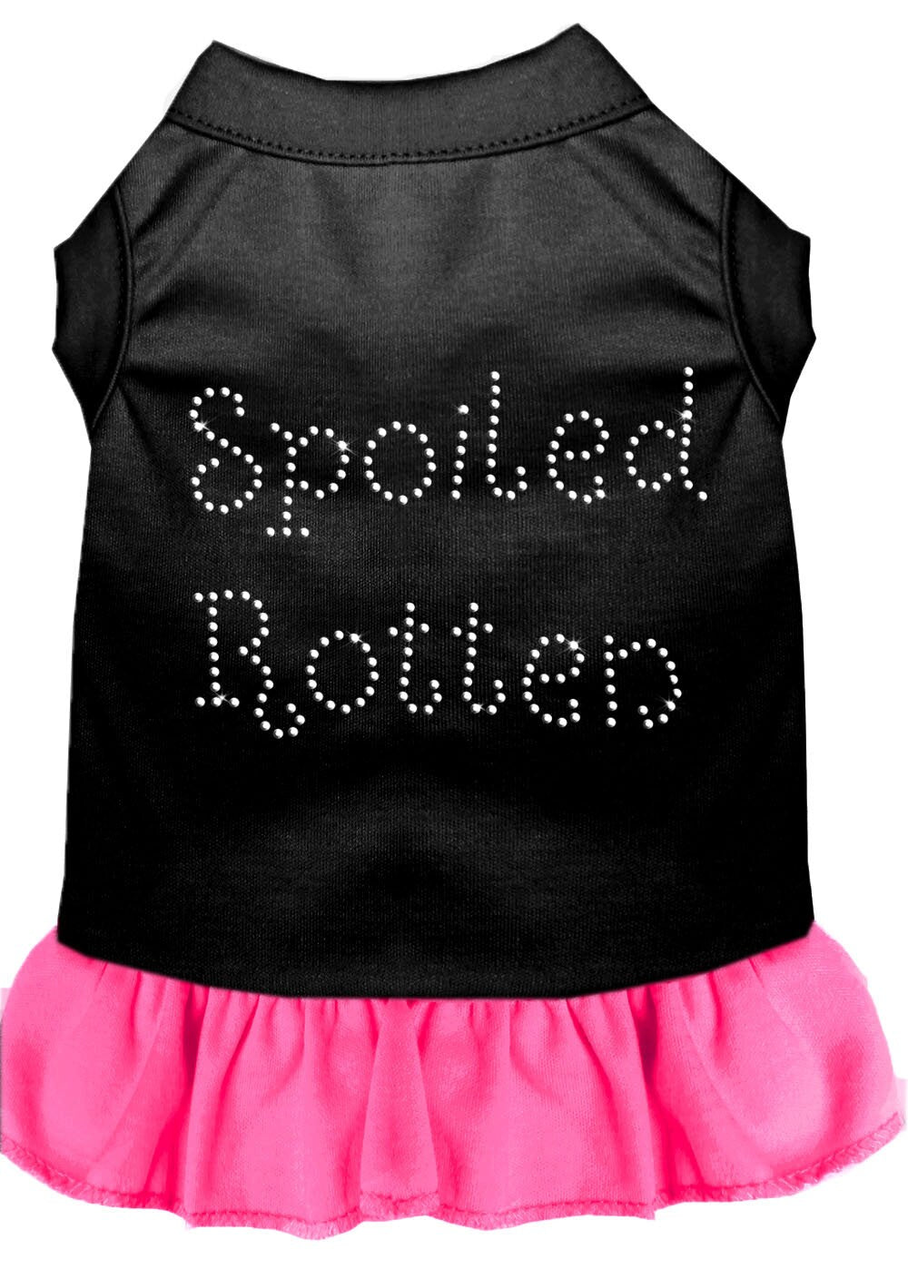 Pet Dog & Cat Dress Rhinestone, "Spoiled Rotten"