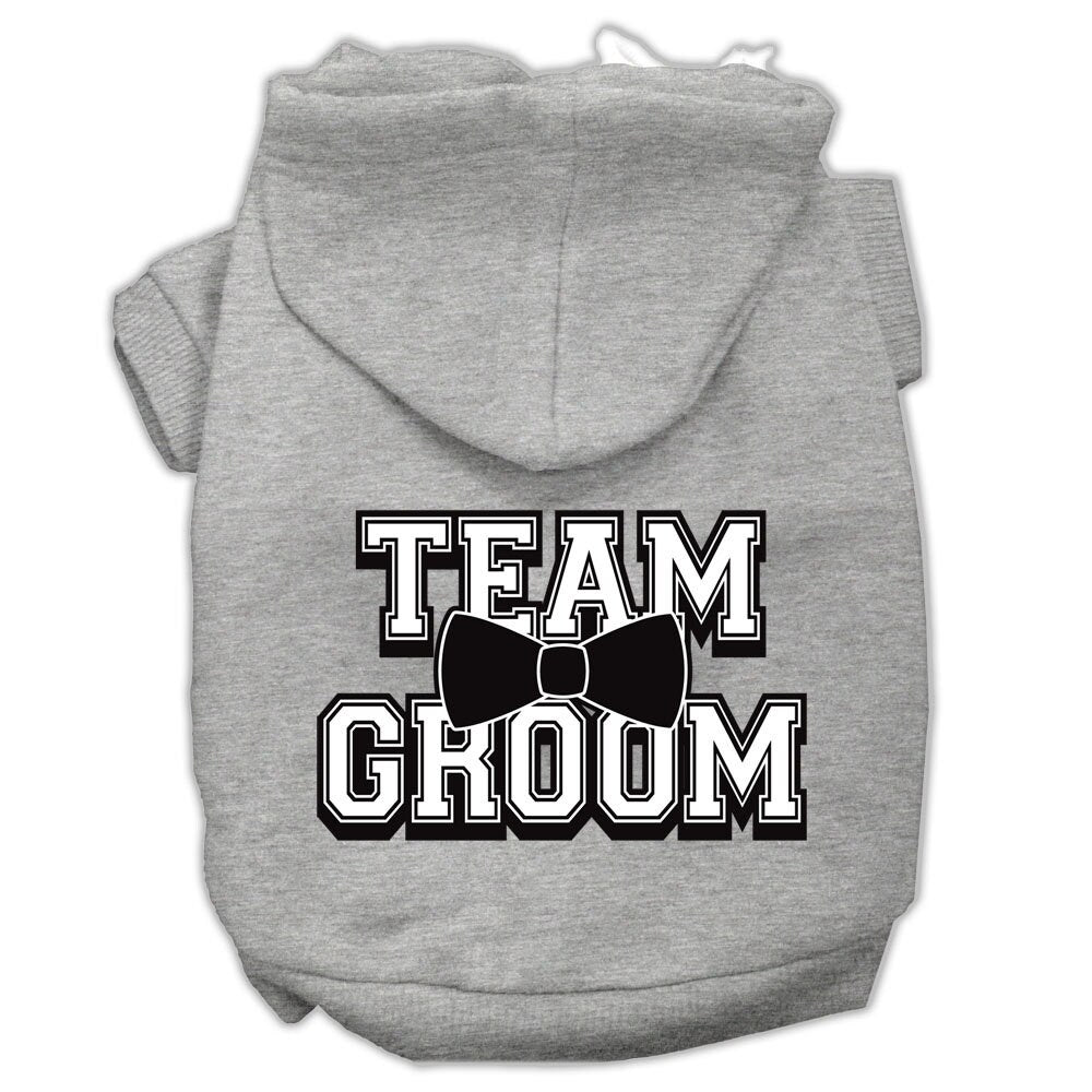 Pet Dog & Cat Hoodie Screen Printed, "Team Groom"