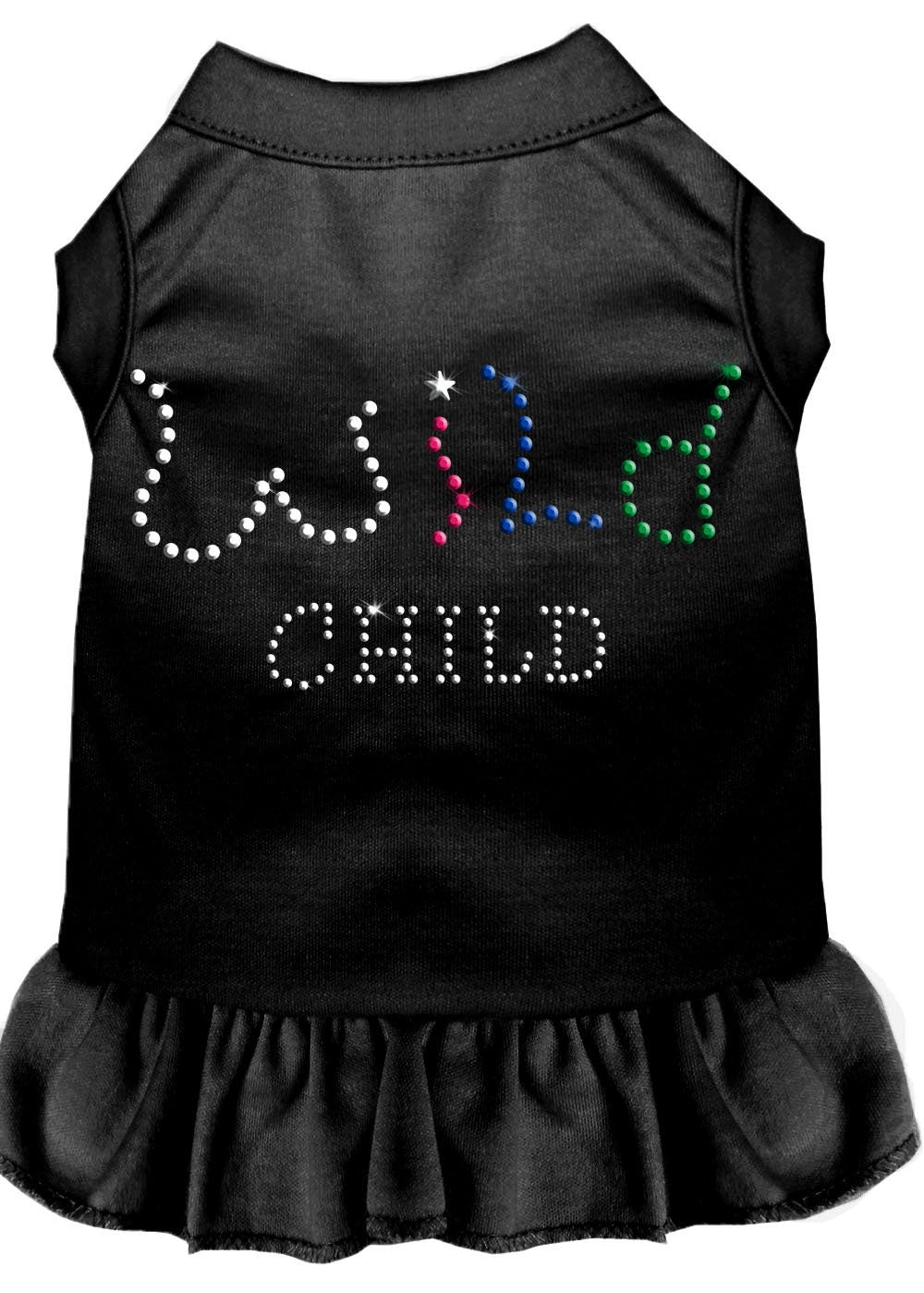 Pet Dog & Cat Dress Rhinestone, "Wild Child"