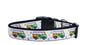 Pet Dog & Cat Nylon Collar or Leash, "Peace Bus"