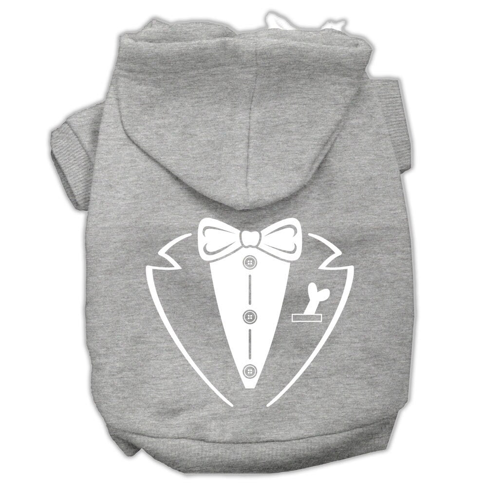 Pet Dog & Cat Hoodie Screen Printed, "Tuxedo"