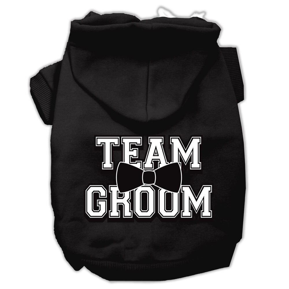 Pet Dog & Cat Hoodie Screen Printed, "Team Groom"