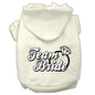 Pet Dog & Cat Hoodie Screen Printed, "Team Bride"